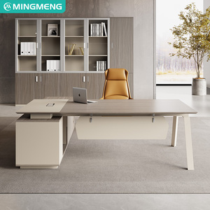 โต๊ะทำงานสำนักงานสำหรับคนเดียว เฟอร์นิเจอร์สำนักงานธุรกิจ โต๊ะทำงานผู้บริหาร โต๊ะและเก้าอี้สำนักงานผู้จัดการ - Product Image 5