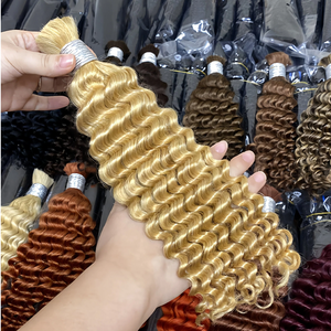 <span class=keywords><strong>Extensions</strong></span> de <span class=keywords><strong>Cheveux</strong></span> Vietnamiens 100% <span class=keywords><strong>Naturels</strong></span> Vente en Gros Ondulés Profonds, <span class=keywords><strong>Cheveux</strong></span> en Vrac de 6 à 40 Pouces, Grande Quantité en Stock - Product Image 1