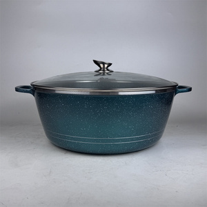 Olla/Cacerola de Aluminio Fundido con Fondo de Inducción para Cocina de Gas y Eléctrica, Asas Metálicas, 44cm - Product Image 1