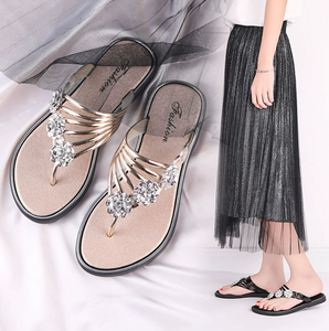 Nuove Ciabatte Estive dal Design Elegante, <span class=keywords><strong>Sandali</strong></span> Piatti da Donna alla Moda, Taglie Grandi 36-45, <span class=keywords><strong>Infradito</strong></span> Femminili - Product Image 3