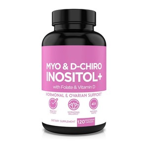 Cápsulas de D-Chiro Inositol de Marca Propia con Ácido Fólico y Vitaminas para Mujeres y Adultos - Apoyo para la Energía y la Memoria - Product Image 1