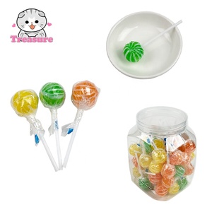 Sucettes en vrac de haute qualité Fruits aromatisés fruités Bonbons durs Lucky Bicolore Ball Lollipop Boxes Vente chaude Sucettes pour enfants - Product Image 1