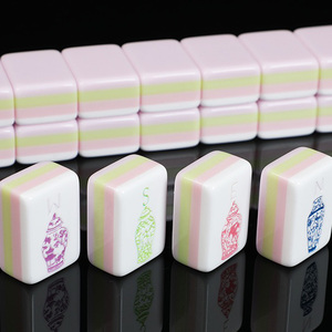 Hot Selling Factory Marble Pattern Acrylic Mahjong Cute Mini Portable Travel Mahjong for Casino <b>Gambling</b> Professional Quality 4 - Product Image 2