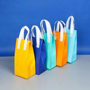 Wholesale Recycled Customized Printed <b>Foldable</b> Portable Non Woven Cooler Picnic Bag Reusable Food Takeout Lunch Bag with Handle - Product Image 5