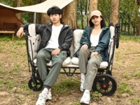 Poussette bébé la plus vendue, haute qualité, légère, double poussette pliable, chariot de camping extérieur, siège canapé double usage