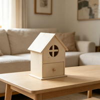 Kit de nichoirs à oiseaux en bois naturel pour l'extérieur, kit de bricolage pour suspendre des nichoirs à oiseaux et kits de bricolage en bois pour adultes, kits de nichoirs à oiseaux pour enfants