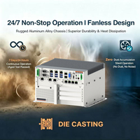 Ordinateurs industriels encastrables sans ventilateur Core I7/i5/i3, PC industriel sur rail DIN