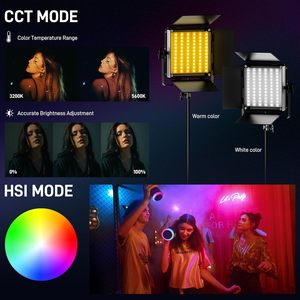 Luz de Video LED <span class=keywords><strong>GVM</strong></span> 800D de 40W, CRI95+ 3200K-5600K, Regulable, para Estudio/YouTube - Product Image 2