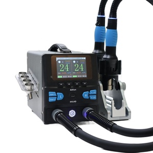 Estación <span class=keywords><strong>de</strong></span> Retrabajo <span class=keywords><strong>de</strong></span> Aire Caliente <span class=keywords><strong>de</strong></span> Doble Estación H414D, Operación Simultánea <span class=keywords><strong>con</strong></span> Doble <span class=keywords><strong>Pistola</strong></span>, Desoldadura <span class=keywords><strong>de</strong></span> Precisión para Componentes BGA y <span class=keywords><strong>SMD</strong></span> - Product Image 1