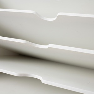 Organizador de Archivos Curvo de 5 Niveles, Bandeja para Documentos de Escritorio, Estante para Archivos de PVC Multicapa para Uso en Oficina y Hogar - Product Image 3