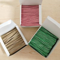 Attaches en fil de fer kraft Fanxing élégantes et pratiques en boîte pour l'emballage et la fermeture de pain, bonbons et pâtisseries