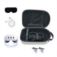 Nouvelle mallette de transport rigide compatible avec le casque VR Meta Oculus Quest 3 3S et les accessoires de manette, boîte EVA