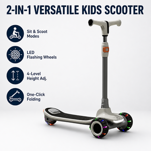 Scooter jouet pour enfants de 1 à 12 ans Les enfants peuvent plier la voiture à glissière pour bébé à pédale du grand garçon - Product Image 1