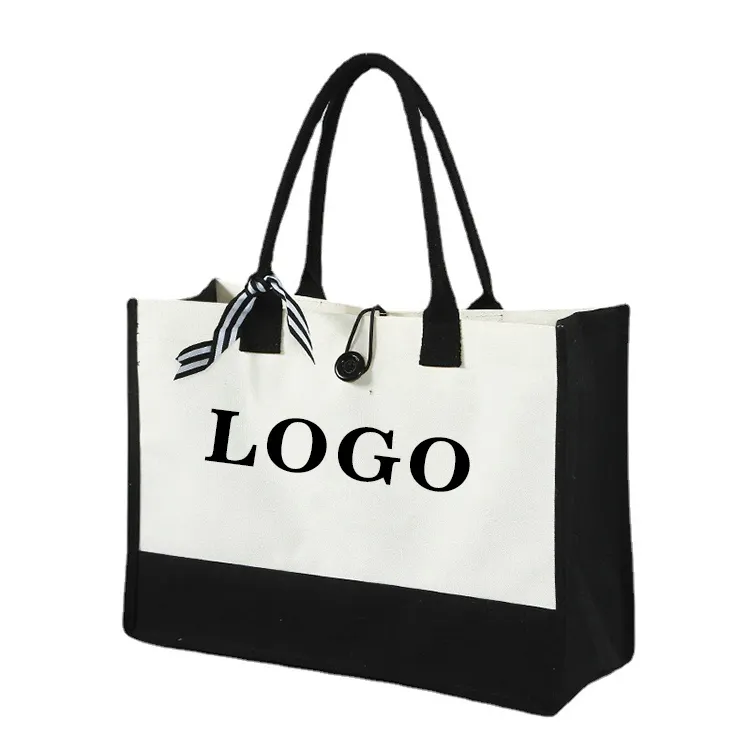 Tùy chỉnh chất lượng cao bền vải không thấm nước mua sắm Túi tote, túi Tote quà tặng với logo in