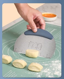 Stainless Steel Stainless Steel and Silone <strong>Dough</strong> Scrapper Pizza and <strong>Dough</strong> Kitchen <strong>Cutter</strong> - Product Image 4