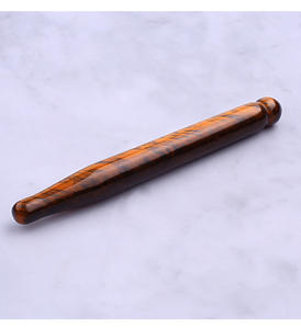 Pluma de acupuntura de jade Natural, palo de masaje de cuarzo rosa, reflexología facial, raspado de piedra de ojo de Tigre, masaje ocular, guasha - Product Image 5