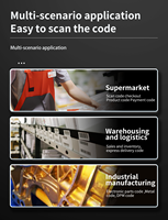 Lecteur de codes-barres 2D portable sans fil pour paiement mobile, lecteur de codes QR rapide pour supermarché