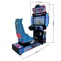 Machine d'arcade vidéo à monnayeur : simulateur de conduite et jeux de course automobile