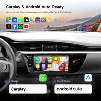 Lecteur multimédia de voiture Unité principale stéréo de voiture 10pouces Radio Android 8+256G Carplay Screen pour Tacoma 2015+