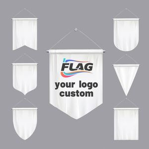 Drapeau d'échange personnalisé avec emblème de club de football, en tissu élastique, pompons faits à la main, impression numérique, écologique, anti-plis - Product Image 5