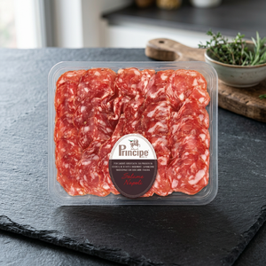 Salami Principe Napoli de Marca Italiana, 100g, Bajo en Sodio, Picante, Curado en Seco, Cortado en Rodajas, Sin Gluten, de Cerdo, Refrigerado, para Fiestas - Product Image 4