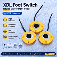 Interruptor de pedal personalizado para plataforma elevadora OEM, impermeable, con conector de cable