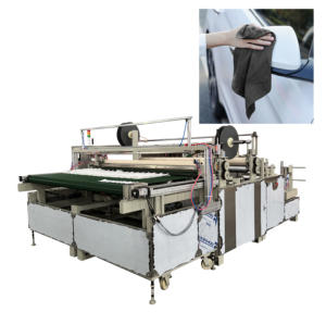 Usine de tissu non tissé à grande vitesse Lingettes industrielles Machine de découpe à chaud Machine de refendage de tissu de lunettes Machine de refendage de rouleau - Product Image 1