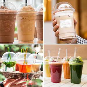 Vaso Desechable Personalizado de 12, 14, 16, 20 y 24 oz, Libre de BPA, Reciclable, Transparente, de PET/PP, Biodegradable y Ecológico, con Tapa de Domo - Product Image 6