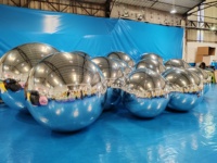 Ballon miroir géant argenté gonflable pour mariage, festival, événement, décoration.