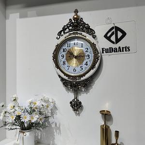 Horloge murale décorative de luxe moderne dorée de grande taille 72x35 cm, personnalisable en usine, pour la maison, livraison directe DDP - Product Image 2