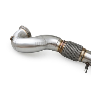 Tuyau d'échappement en acier inoxydable 304 de 3,5 pouces avec protection thermique pour Cupra Formentor VZ5 2.5T, tuyau avant haute performance pour turbo - Product Image 2