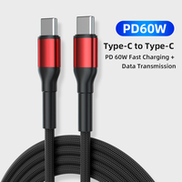 Câble de données coudé à angle droit à 90 degrés Double 3.0 USB Type C rapide 20V 3A 60W PD charge veste en nylon tresse pour ordinateurs