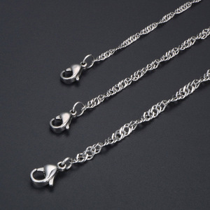 Collar de Moda en Capas, Plata Tibetana, Cadena de 2.0mm 2.5mm 3.0mm, Diseño Geométrico, Colgante Unisex para Clavícula, CE497 - Product Image 3