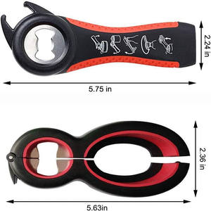 Abridor multifunción 6 en 1, abridor de tarros, 5 en 1, kit de herramientas para Abrebotellas con agarre giratorio - Product Image 2