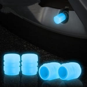 Cache-valve de pneu de voiture lumineux fluorescent ABS qui brille la nuit pour voiture, vélo, moto - Product Image 6