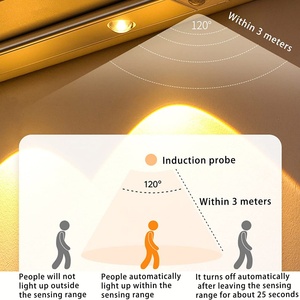 Luz Nocturna LED Recargable por USB con Sensor de Movimiento PIR, Inalámbrica, Magnética, para Debajo del Armario, Tipo Ojo de Gato, para Cocina - Product Image 6