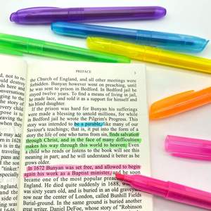 Fabricación Resaltadores Pluma fluorescente Colores surtidos Resaltador de secado rápido Marcador Biblia Diario Resaltadores de colores - Product Image 5