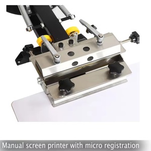 Presse à écran à micro-registre haute précision 4 couleurs 2 stations pour sérigraphie à plat - Product Image 5
