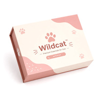 Boîte d'abonnement pour animaux de compagnie de luxe personnalisée, boîte rigide magnétique avec logo imprimé, fabrication sur mesure