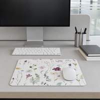 Tapis de souris de jeu Tigerwings Anime EVA avec motif floral - 24x20x0,3 cm