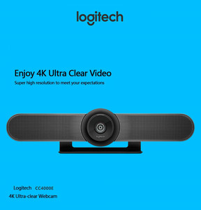 Stock Original HD Webcam CC4000e <span class=keywords><strong>Brio</strong></span> 4K conferencia de Video de grupo vapor <span class=keywords><strong>Logitech</strong></span> Webcam Cámara - Product Image 4