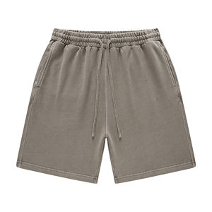 450g Premium Sport Joggers Pantalones casuales con cordón lavado de peso pesado - Product Image 1