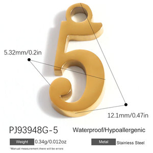 จี้และชาร์มสแตนเลสสตีล 316L แบบกำหนดเองสำหรับทำเครื่องประดับแฟชั่น จี้ตัวอักษรภาษาอาหรับสำหรับสร้อยข้อมือ สร้อยคอ และการทำเครื่องประดับ - Product Image 3