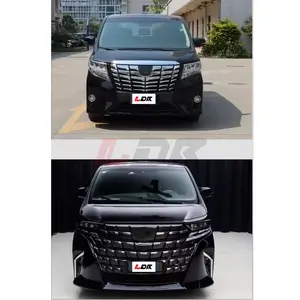 Newest 2024 Body Kit For TO YO TA Alphard 2015-2023 Upgrade To 2024 Alphard 40 Series facelift for bumper headlights