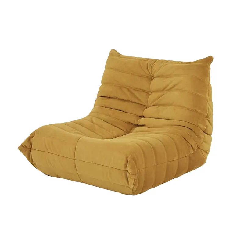 Moderne nordic mid-eeuw fluwelen sofa luie gestoffeerde comfortabele stoel <span class=keywords><strong>seat</strong></span> design woonkamer meubels