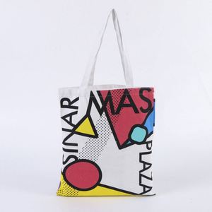Sac à main de voyage en toile personnalisé avec logo brodé 8 couleurs pour femme, sac en coton avec franges et poche - Product Image 5