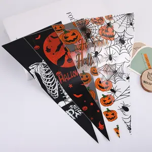 Clear Resealable Self Adhesive Halloween Opp Poly Cellophane Food Candy Jewelry Gift Bags Packing Plastic Bag