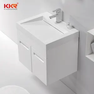 Cupc standard rectangular bathroom basin with cabinet different sizes cabinet basin for bathroom