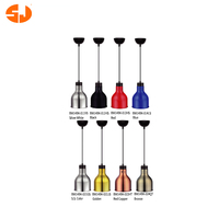 Peralatan Dapur Komersial Buffet Catering Lampu Pemanas Makanan Stainless Steel Gantung Dinding untuk Makanan Dengan Lampu