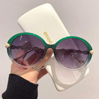 Tendance Nouveautés Derniers produits Lunettes de soleil pour femmes 2025 Uv400 Lunettes de luxe pour hommes Marque de luxe Lunettes de soleil ovales rondes